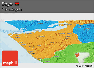Political Panoramic Map of Soyo