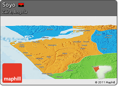 Political Panoramic Map of Soyo