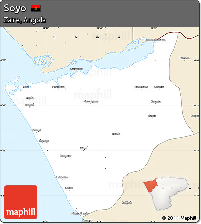 Classic Style Simple Map of Soyo