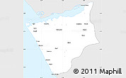Silver Style Simple Map of Soyo, single color outside