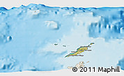 Satellite 3D Map of Anguilla, shaded relief outside