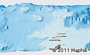 Shaded Relief 3D Map of Anguilla, darken, land only