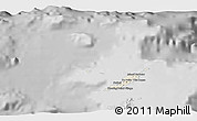 Shaded Relief 3D Map of Anguilla, desaturated