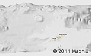 Shaded Relief 3D Map of Anguilla, lighten, desaturated