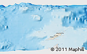 Shaded Relief 3D Map of Anguilla, lighten, semi-desaturated, land only