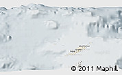 Shaded Relief 3D Map of Anguilla, lighten, semi-desaturated
