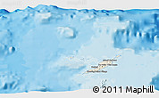 Shaded Relief 3D Map of Anguilla, political outside