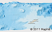 Shaded Relief 3D Map of Anguilla, political outside, shaded relief sea