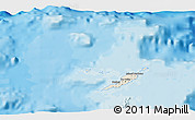 Shaded Relief 3D Map of Anguilla, single color outside, bathymetry sea, shaded relief sea