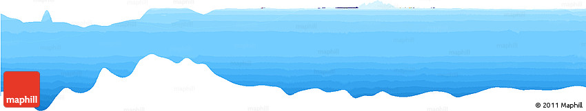 Flag Horizon Map of Anguilla, single color outside, bathymetry sea