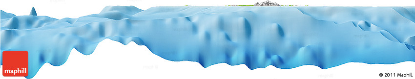 Physical Horizon Map of Anguilla, lighten, desaturated, land only