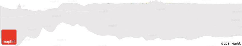 Political Horizon Map of Anguilla, cropped outside