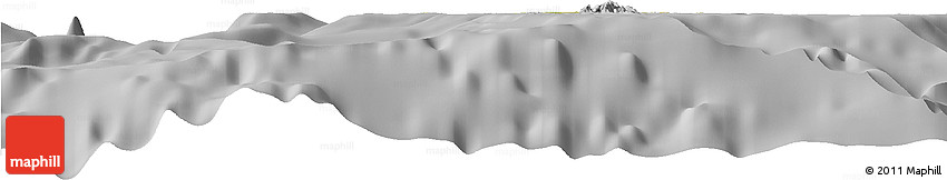Satellite Horizon Map of Anguilla, lighten, desaturated