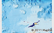 Flag Map of Anguilla, shaded relief outside, bathymetry sea
