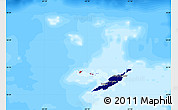 Flag Map of Anguilla, single color outside, bathymetry sea, flag aligned to the middle