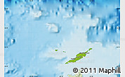 Physical Map of Anguilla, lighten, land only
