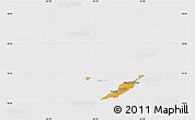 Political Map of Anguilla, cropped outside