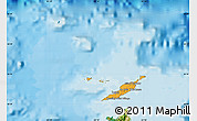 Political Map of Anguilla, satellite outside, bathymetry sea