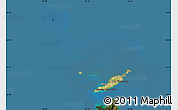 Satellite Map of Anguilla, darken, land only