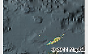 Satellite Map of Anguilla, darken, semi-desaturated