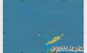 Satellite Map of Anguilla, desaturated, land only