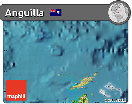 Satellite Map of Anguilla