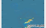 Satellite Map of Anguilla, lighten, desaturated, land only