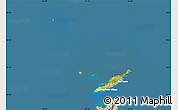 Satellite Map of Anguilla, lighten, semi-desaturated, land only