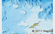Satellite Map of Anguilla, shaded relief outside