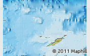 Satellite Map of Anguilla, single color outside, bathymetry sea, shaded relief sea