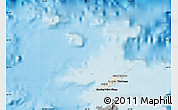 Shaded Relief Map of Anguilla, darken, desaturated, land only