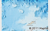 Shaded Relief Map of Anguilla, desaturated, land only