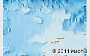 Shaded Relief Map of Anguilla, lighten, semi-desaturated, land only