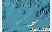 Shaded Relief Map of Anguilla, satellite outside