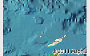 Shaded Relief Map of Anguilla, single color outside, satellite sea