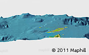 Physical Panoramic Map of Anguilla, satellite outside