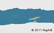 Satellite Panoramic Map of Anguilla, lighten, desaturated, land only