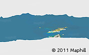 Satellite Panoramic Map of Anguilla, lighten, semi-desaturated, land only
