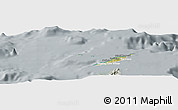 Satellite Panoramic Map of Anguilla, lighten, semi-desaturated