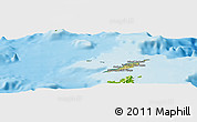 Satellite Panoramic Map of Anguilla, physical outside