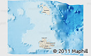 Shaded Relief 3D Map of Antigua and Barbuda