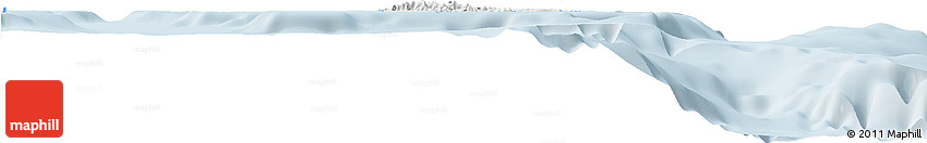 Gray Horizon Map of Antigua and Barbuda, single color outside