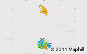 Political Map of Antigua and Barbuda, cropped outside
