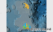 Political Map of Antigua and Barbuda, darken