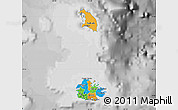 Political Map of Antigua and Barbuda, desaturated