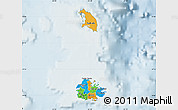 Political Map of Antigua and Barbuda, lighten