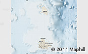 Shaded Relief Map of Antigua and Barbuda, lighten