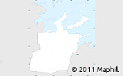 Silver Style Simple Map of Saint Peter