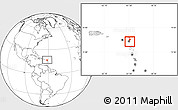 Blank Location Map of Saint Philip, within the entire country