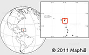 Blank Location Map of Saint Philip, highlighted country, within the entire country